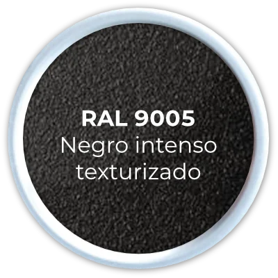 RAL 9005 Negro intenso texturizado