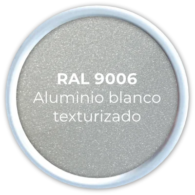 RAL 9006 Aluminio blanco texturizado